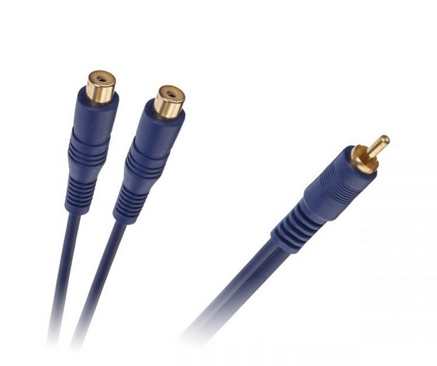 Kabel przewód rozgałęźnik rozdzielacz RCA RCA CINCH gniazdo x2 wtyk