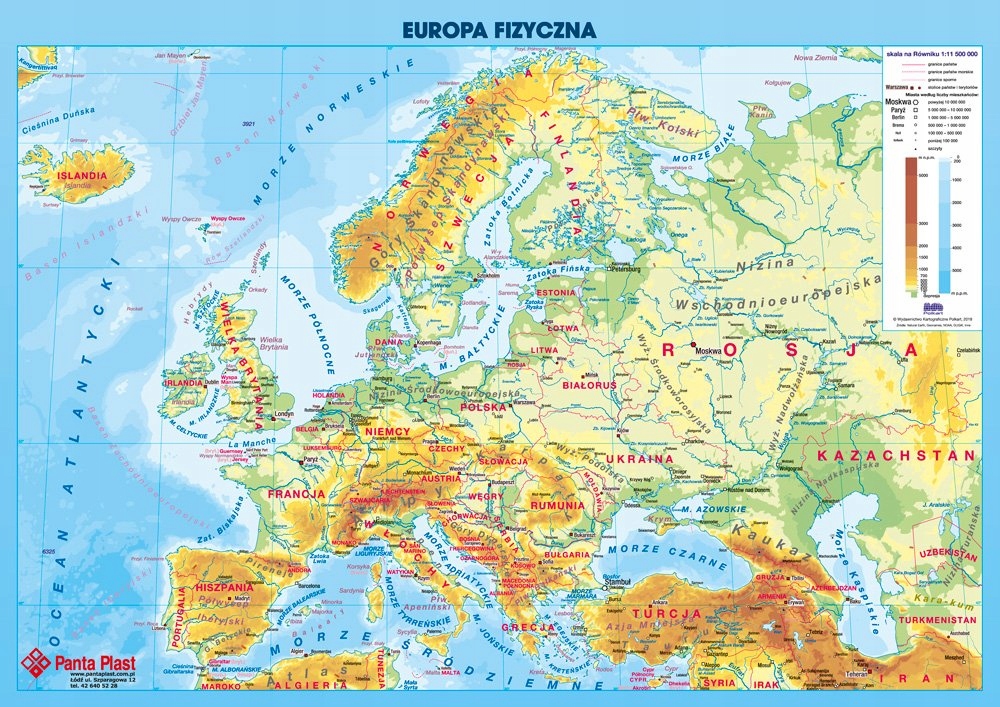 Mapa Europy Czarno Bia A Niska Cena Na Allegro Pl