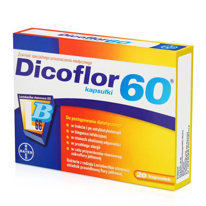 Dicoflor 60 X 20 Kaps Probiotyk 7163419121 Oficjalne Archiwum Allegro