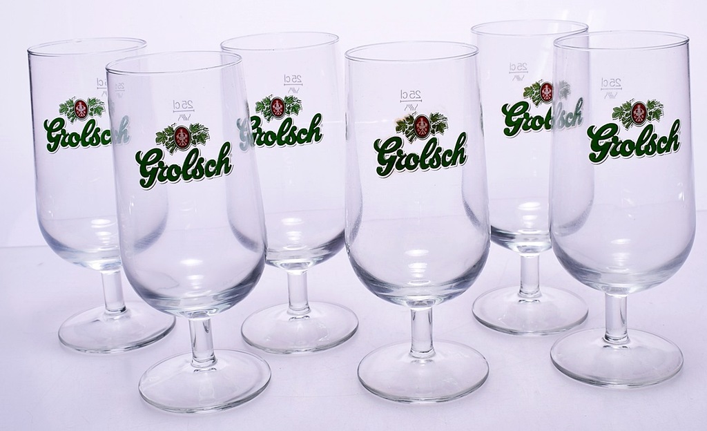 5536 26 GROLSCH I U KUFLE DO PIWA NA NOZCE 6szt 7139994240