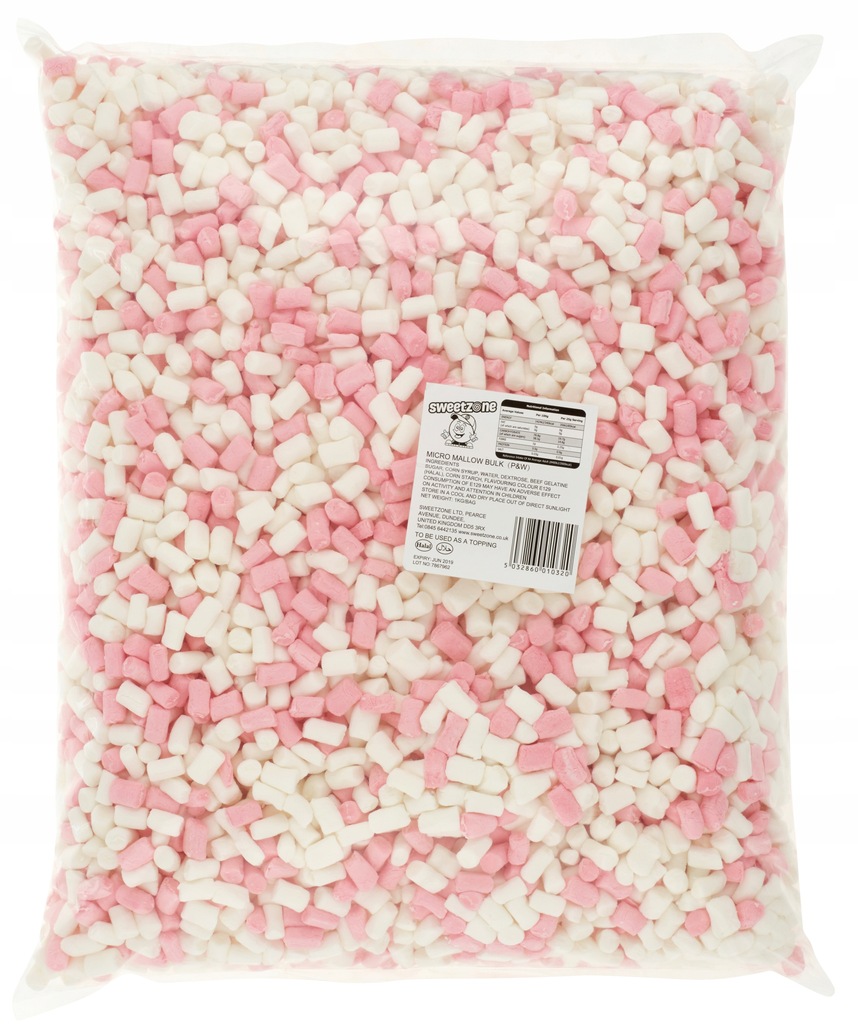 Pianki Marshmallow Mini 1kg biało różowe do deseru 7623262154