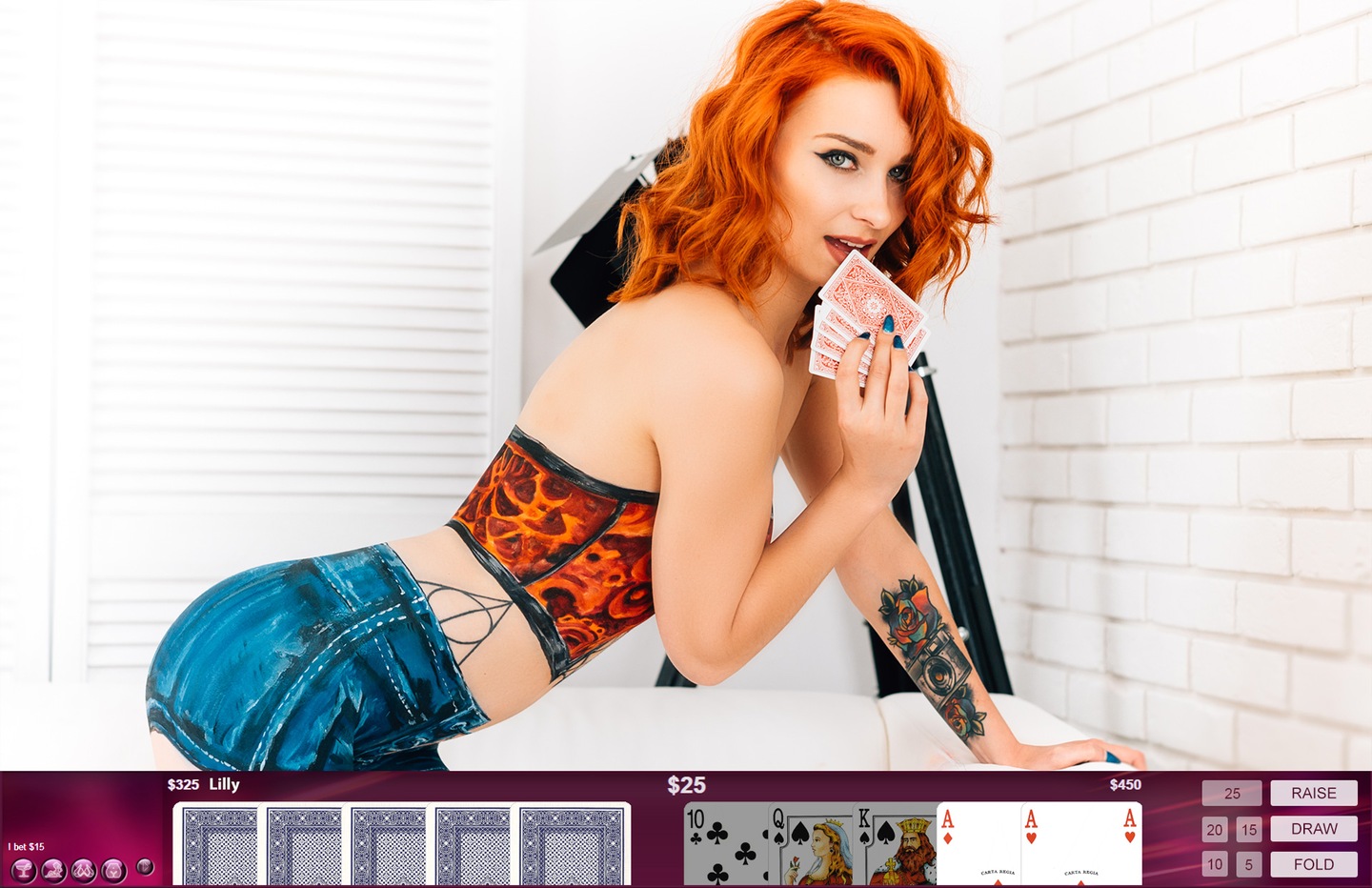 Women Topless Strip Poker