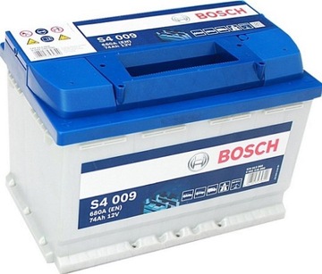 Аккумулятор BOSCH S4 74Ah 680A L + лодка doj+wym
