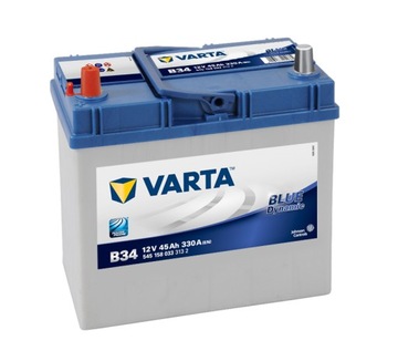 Акумулятор Varta BLUE DYNAMIC 45AH, 330A, B34 L+