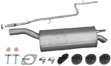 Средняя труба концевой глушитель FIAT DOBLO 1.4 05-13R