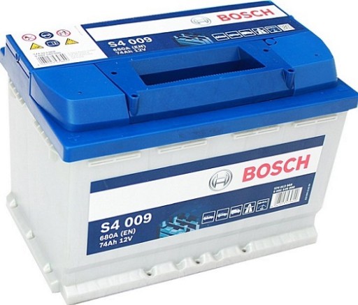 Аккумулятор BOSCH S4 74Ah 680A L + лодка doj+wym - 1