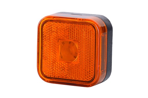 Габаритная лампа оранжевая 66 x 66 мм - 1