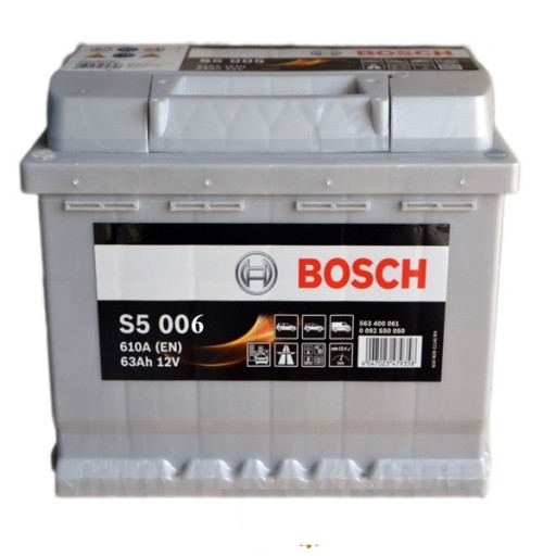 Батарея 63AH 610A SILVER S5 L + BOSCH - 2