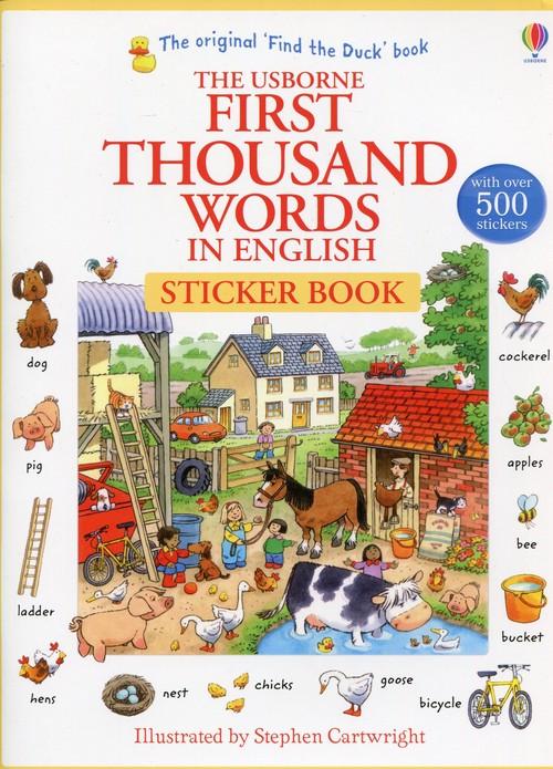 

First Thousand Words in English Sticker Book Amery