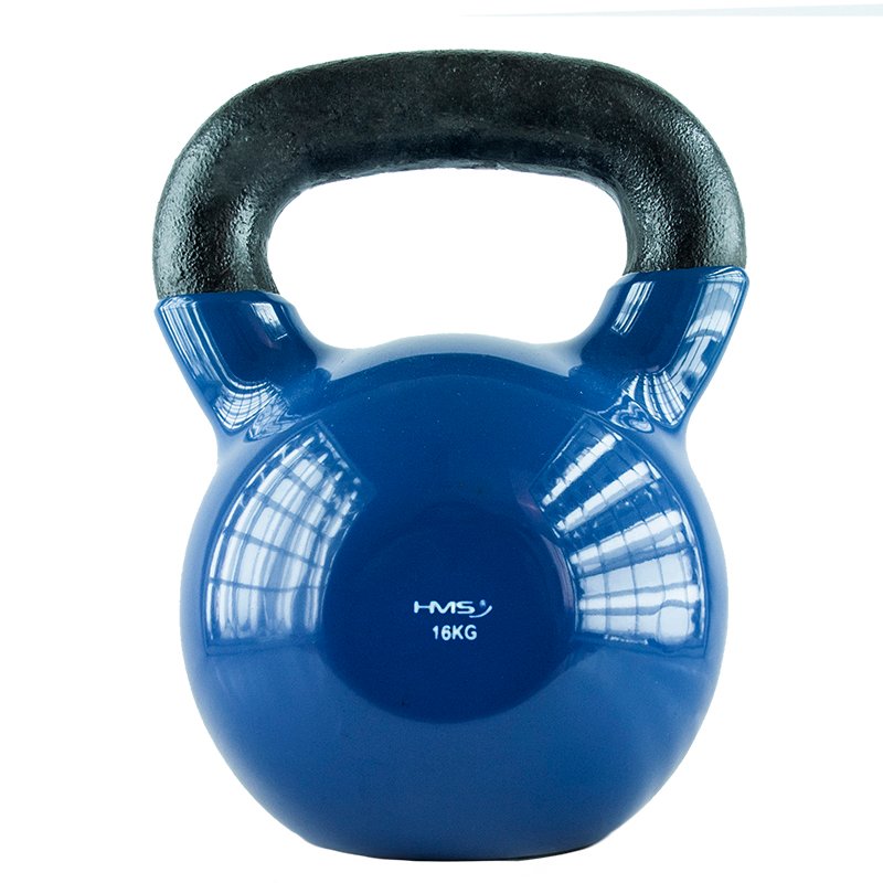 

Kettlebell żeliwny pokryty winylem 16 kg Hms