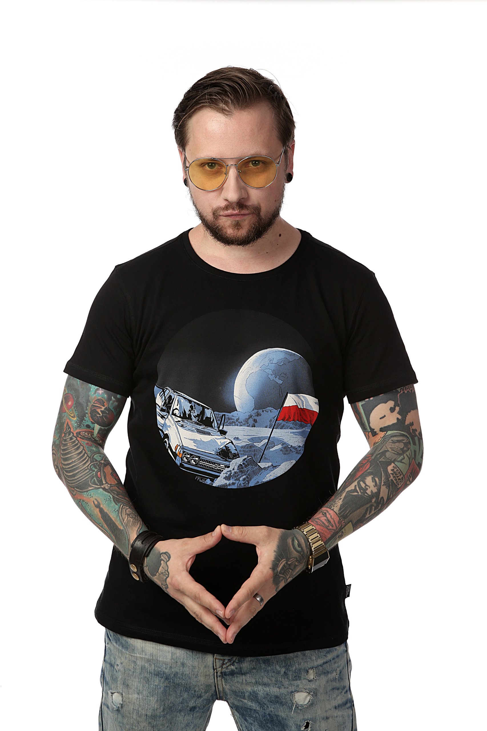 

T-shirt męski Polonez na księżycu Legendy Polskie