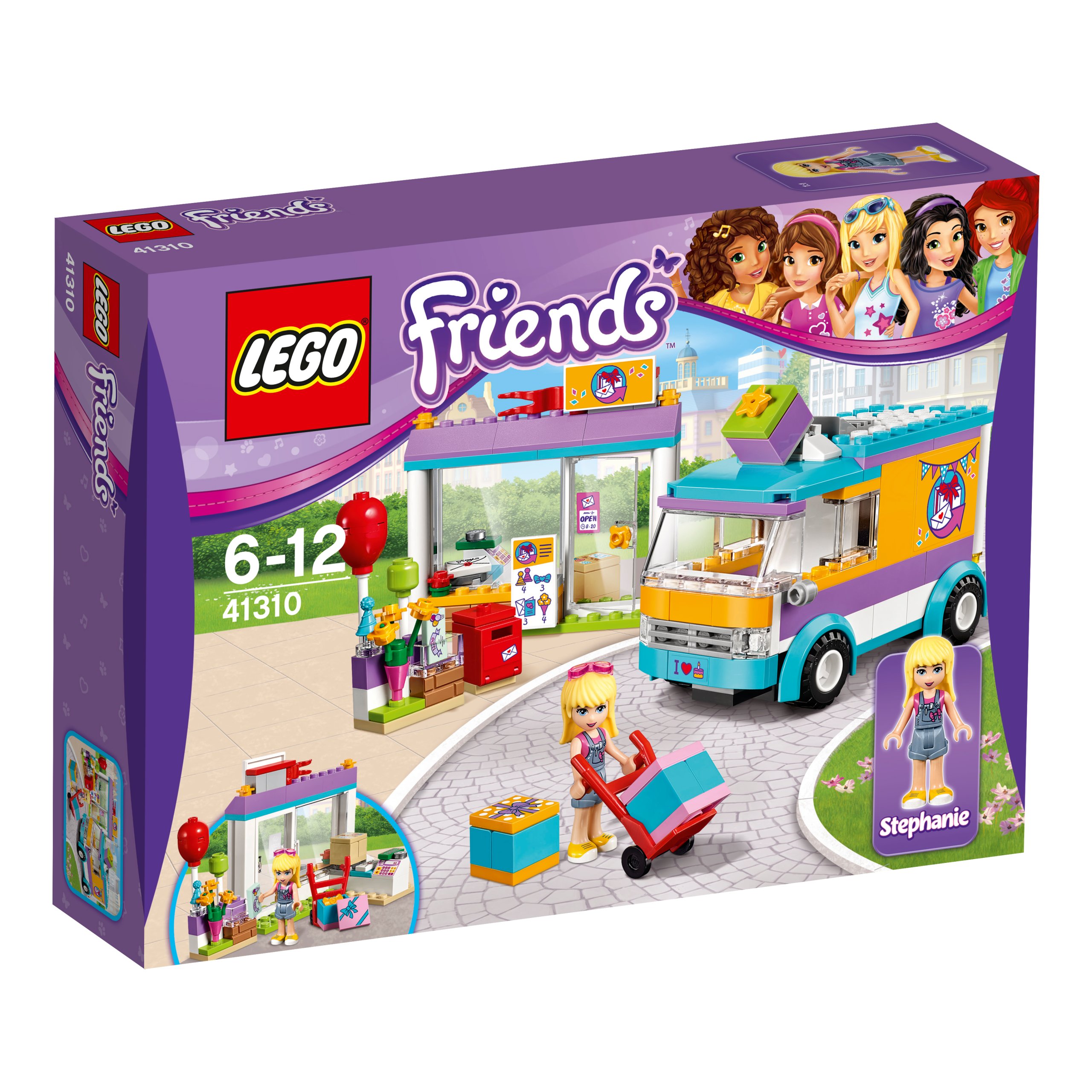Nové Originální Lego 41310 Friends – Doručovatel dárků v městečku Heartlake, dárek