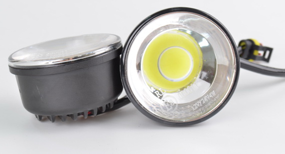 01581 - COB СВЕТОДИОДНЫЕ КРУГЛЫЕ ДНЕВНЫЕ ХОДОВЫЕ ОГНИ СИЛЬНЫЕ