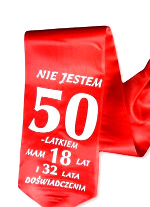 

Krawat 50-tka urodziny Śmieszny dla Faceta