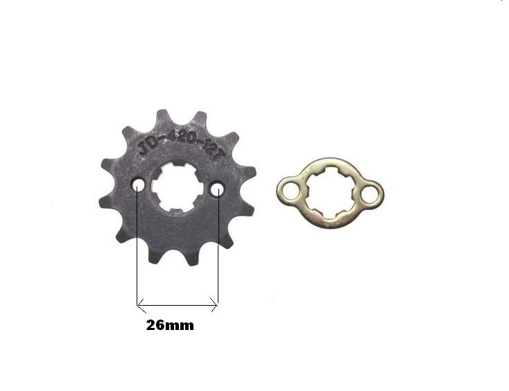 

Zębatka Atv 50,110-125 Przód 12 zęb 420H Zabezp.