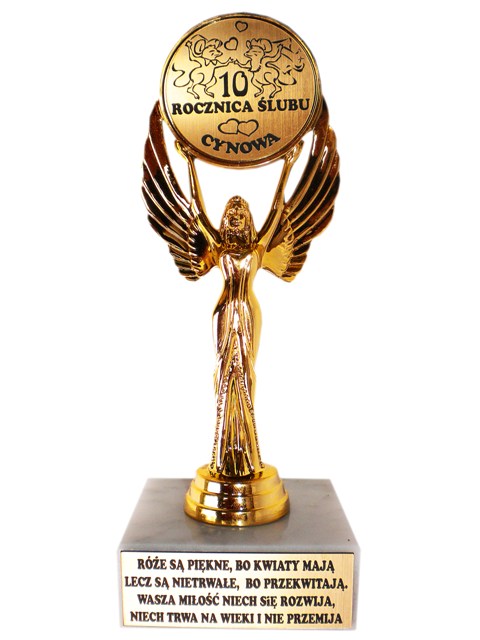 

Statuetka 10 Rocznica Ślubu Duża