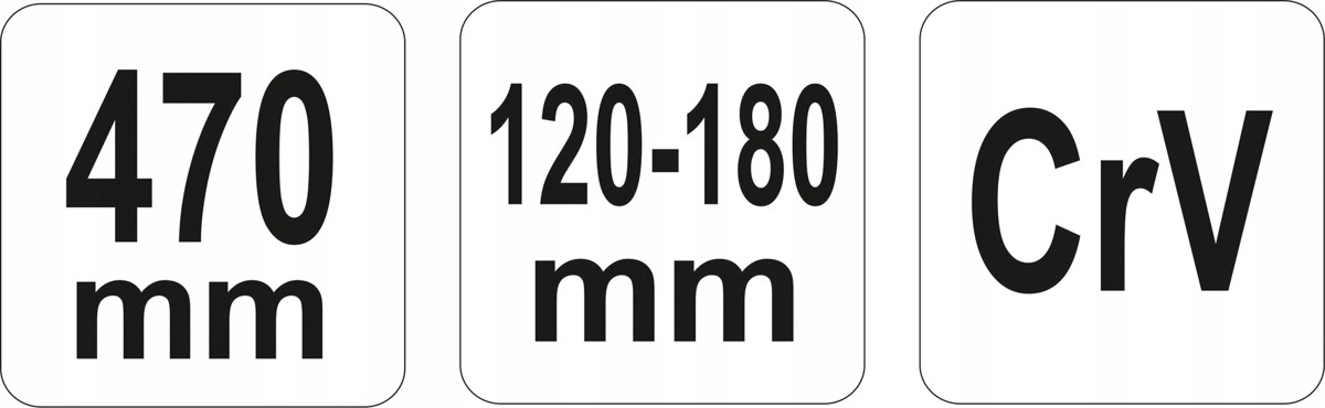 KLUCZ HAKOWY Z NOSKIEM PRZEGUBOWY 120 180 MM Number of Elements single