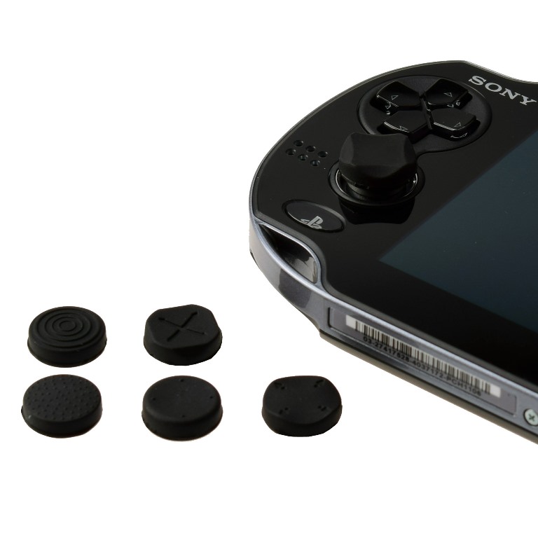 

6 nakładek silikonowych na analogi Ps Vita [czarn]