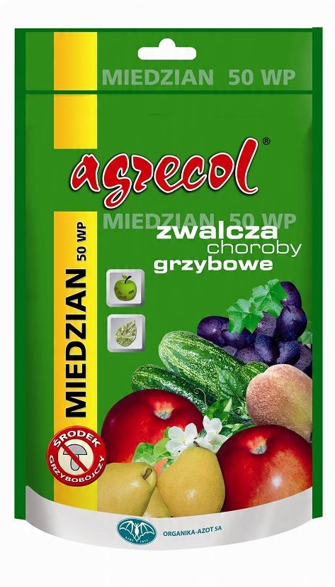 

Miedzian 50 Wp 100 g jabłoń brzoskwinia Agrecol