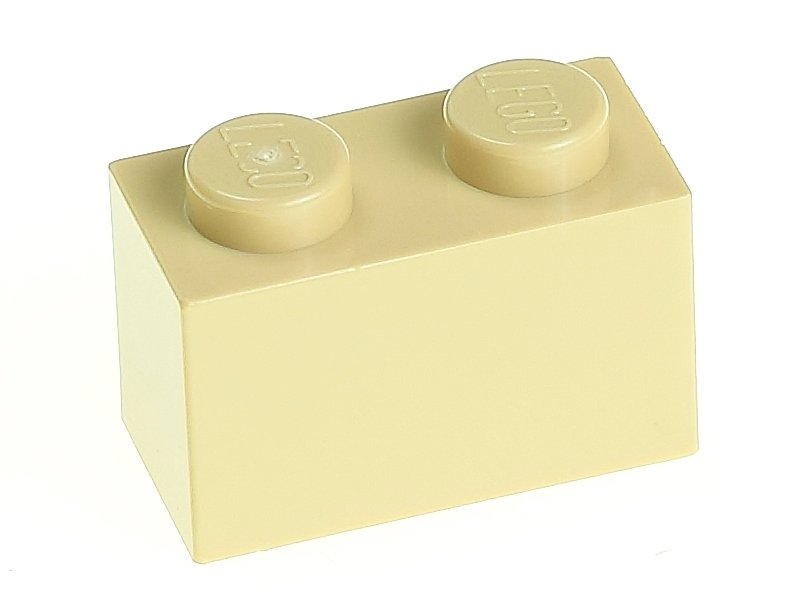 

Lego Klocek zwykły 1x2 3004 tan 2 szt.