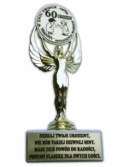

Statuetka 60-tka urodziny trwała Śmieszna