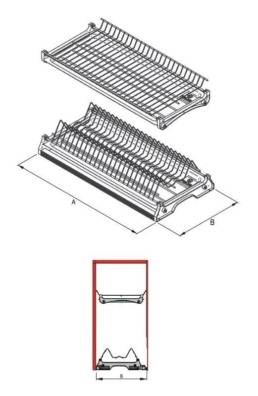 REJS ociekarka VARIANT 3 CHROM do szafki 60 Marka Rejs