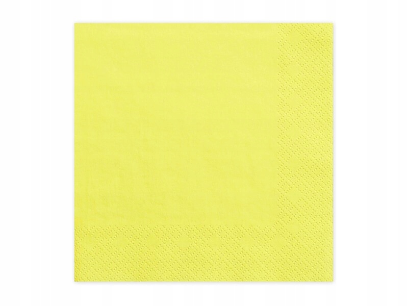 

Serwetki papierowe Żółte 33x33cm 20szt