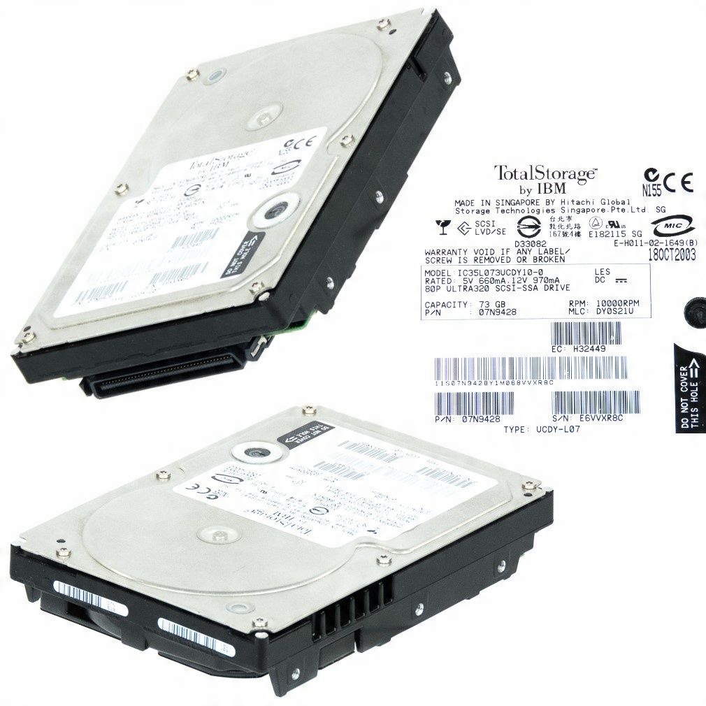 

Dysk Ibm IC35L073UCDY10-0 10K 73GB U320 80pin