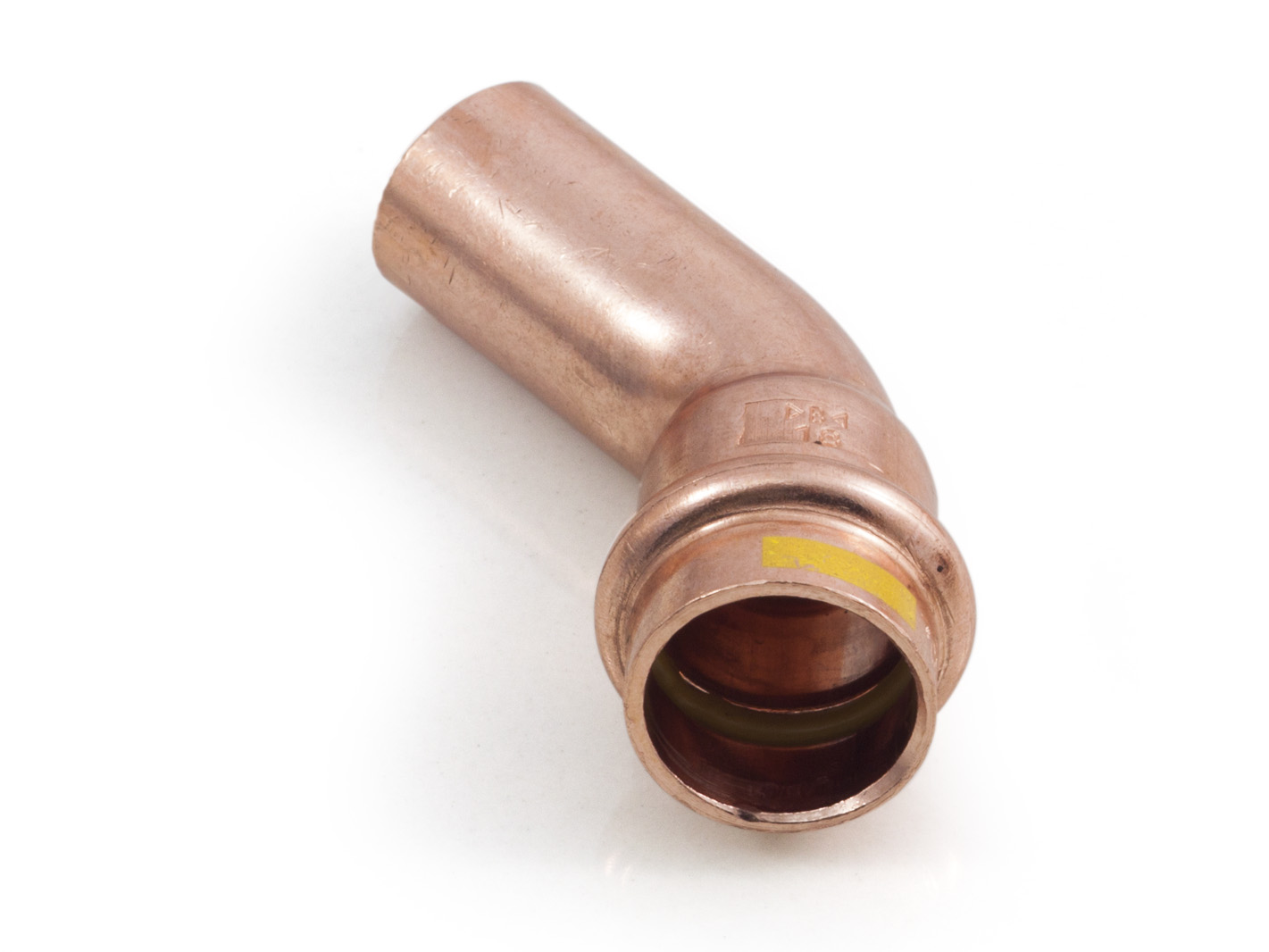 

Łuk Kolano Gaz 18mm 45 1K Miedź Cu Press Zacisk