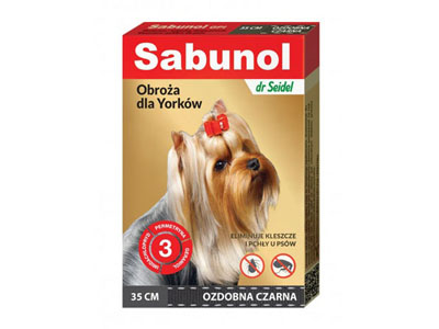 

Sabunol Ozdobna obroża pchły kleszcze York 35cm cz