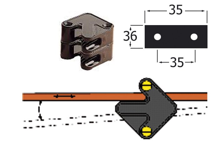 Knaga rowkowa CLAMCLEAT CL232L na line 3-6mm. CUB Marka Clamcleat