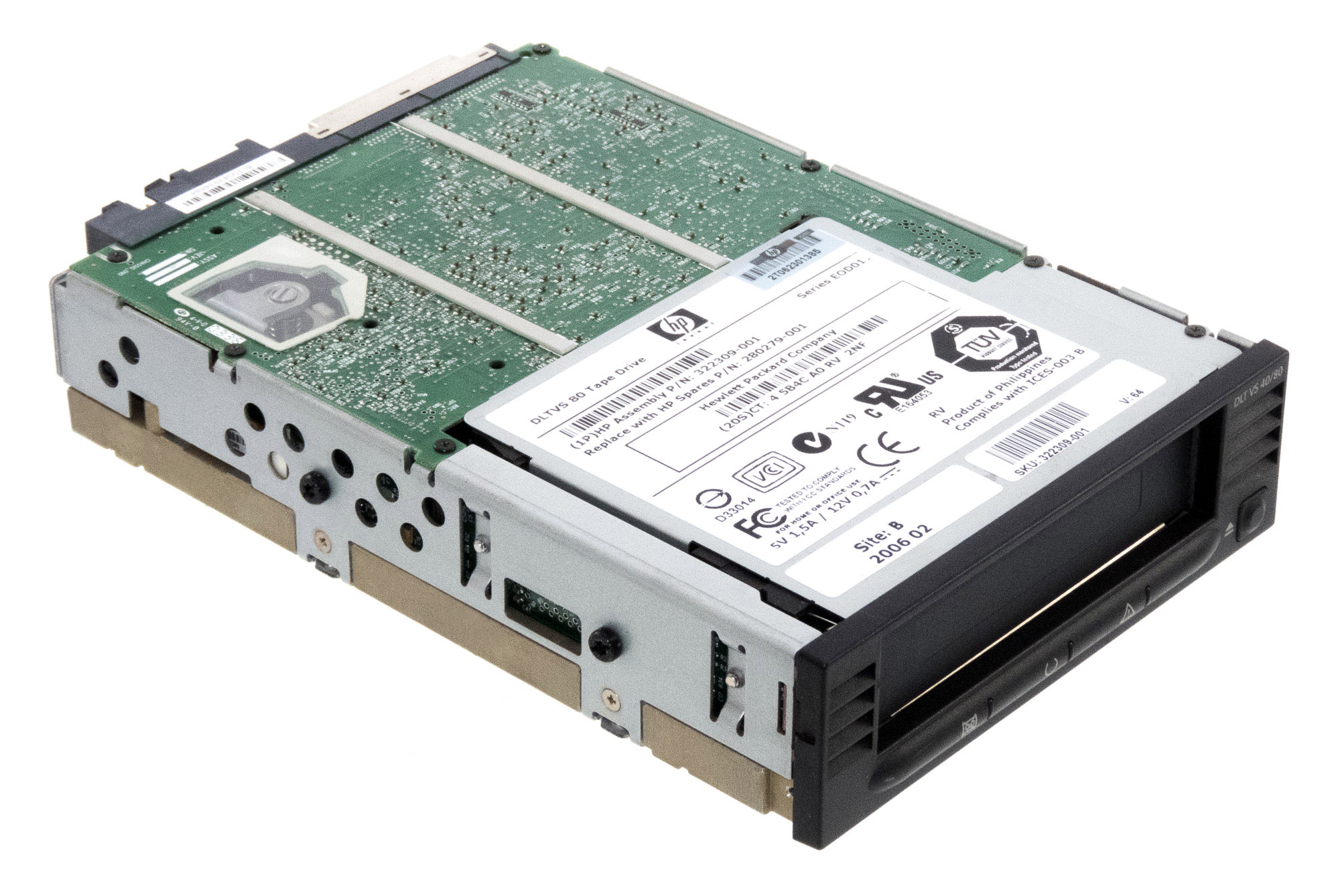 Hp 280279-001 Dltvs 80 Scsi 68-P 5.25'' 322309-001