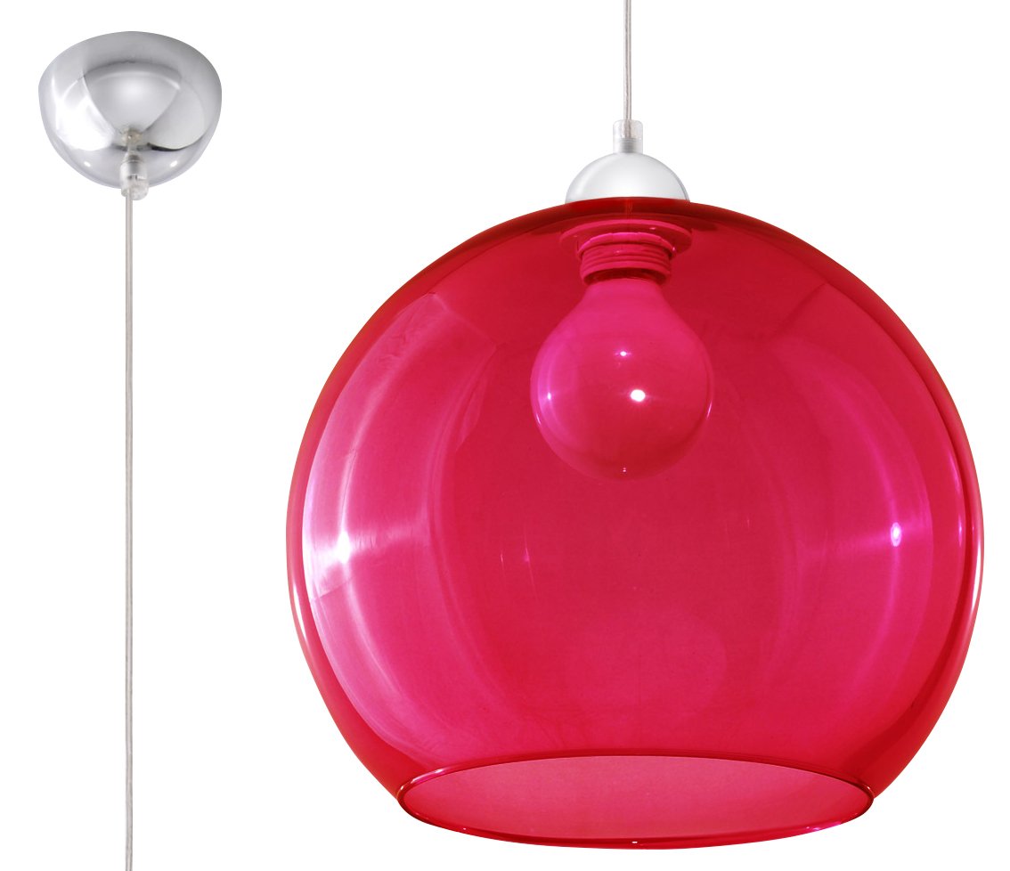 

Czerwona kula Ball lampa sufitowa salon Sollux 18
