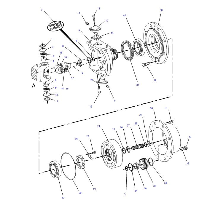 POLOS KOMPLETNA CAT 428 II 428 B 416B ITALY UNIMOT Machine type Excavator Backhoe loader