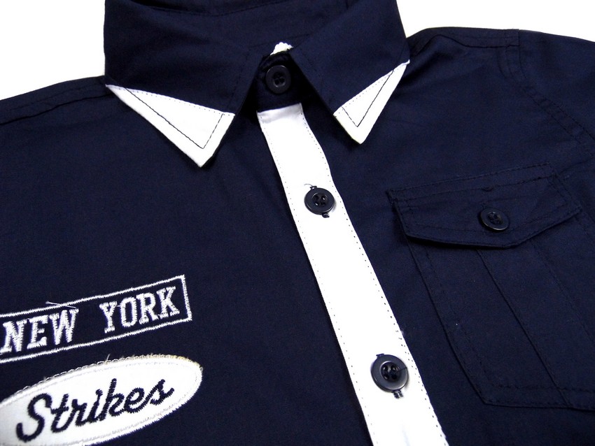 48C koszula bawełna *STRIKES* 122/128 grana~EKSTRA Marka Inna marka