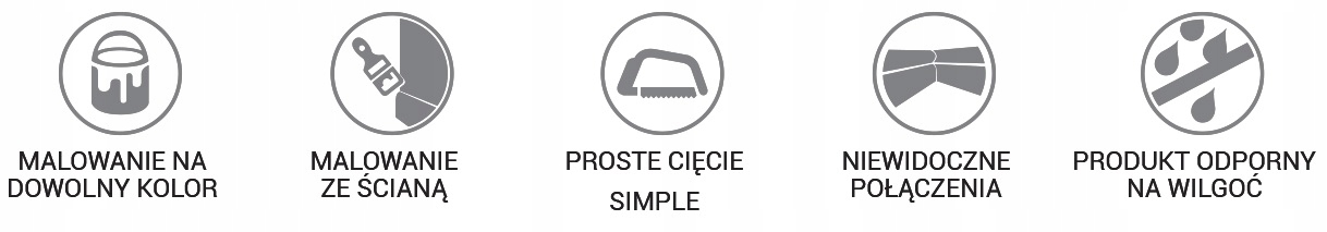 Listwa oświetleniowa LOC-03 Creativa pod LED Długość 2.44 m