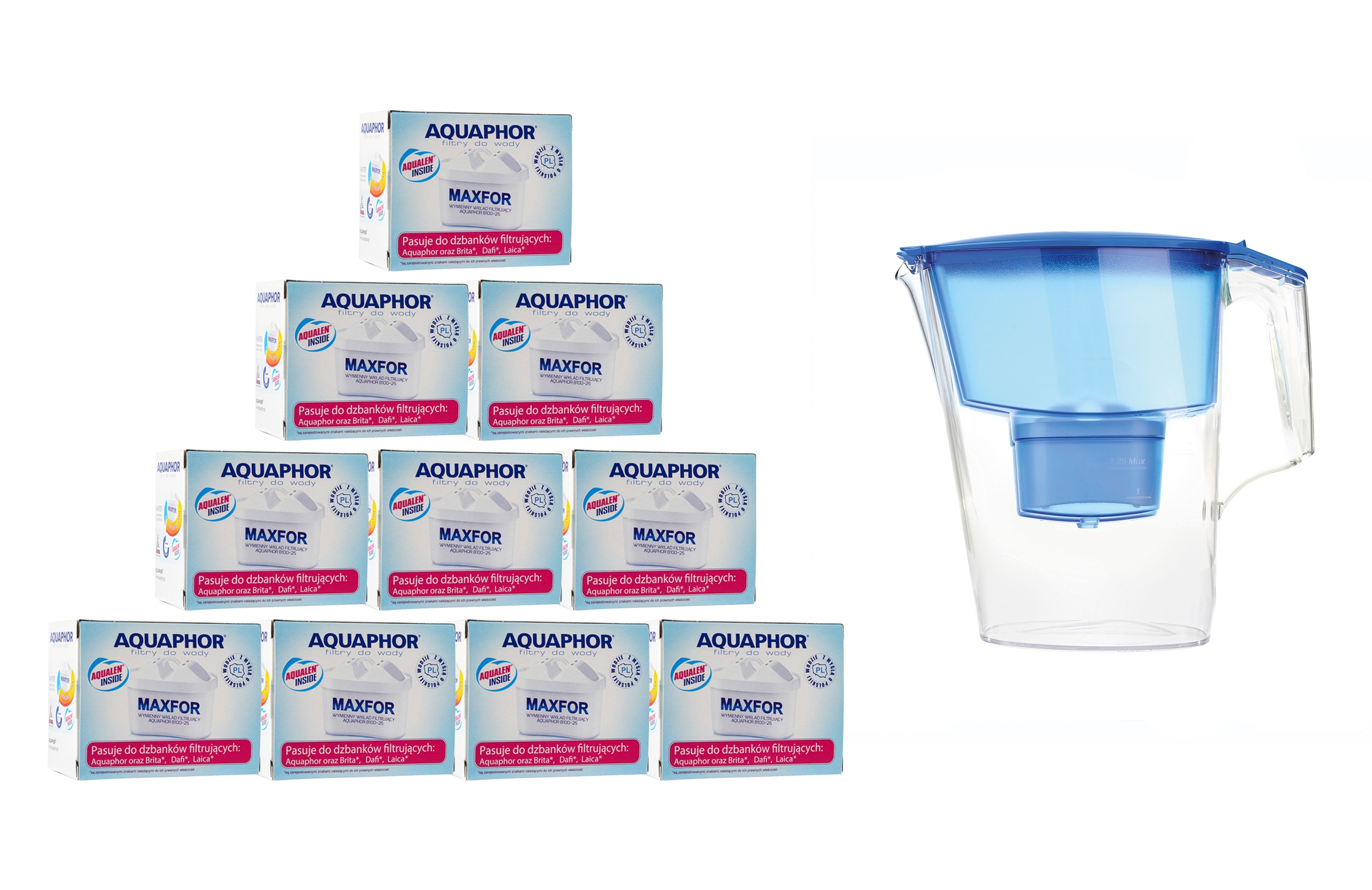 

Maxfor Wkład Brita Maxtra 10 Szt + Dzbanek Gratis