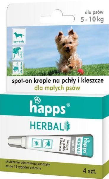 

Happs Krople Na Pchły I Kleszcze Psy Małe 5-10KG