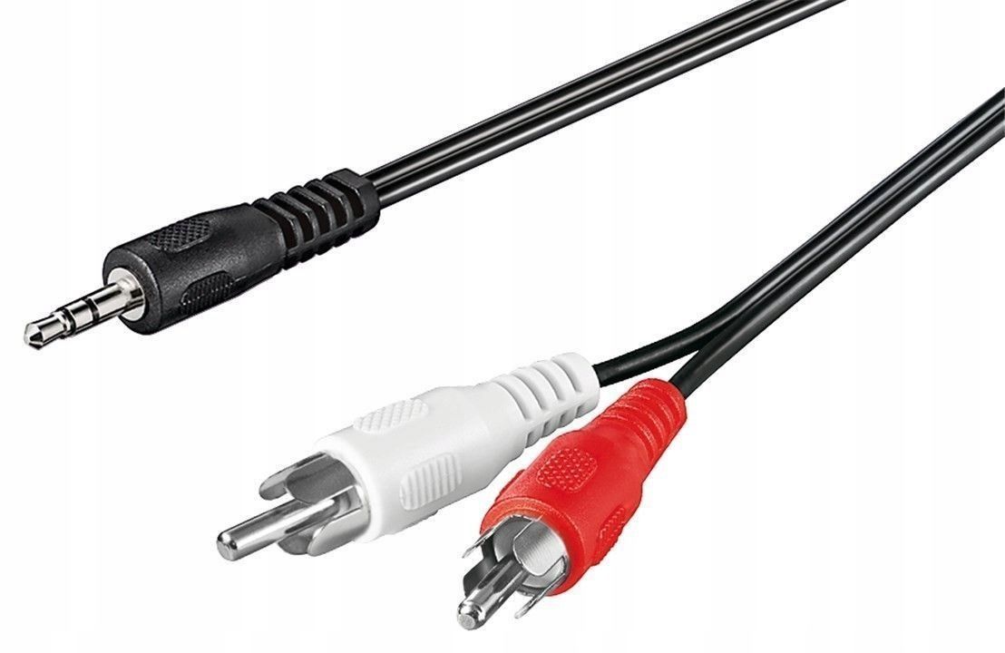 

Kabel Mini Jack 3,5MM 2X Wtyk Rca Cinch 1M Hq