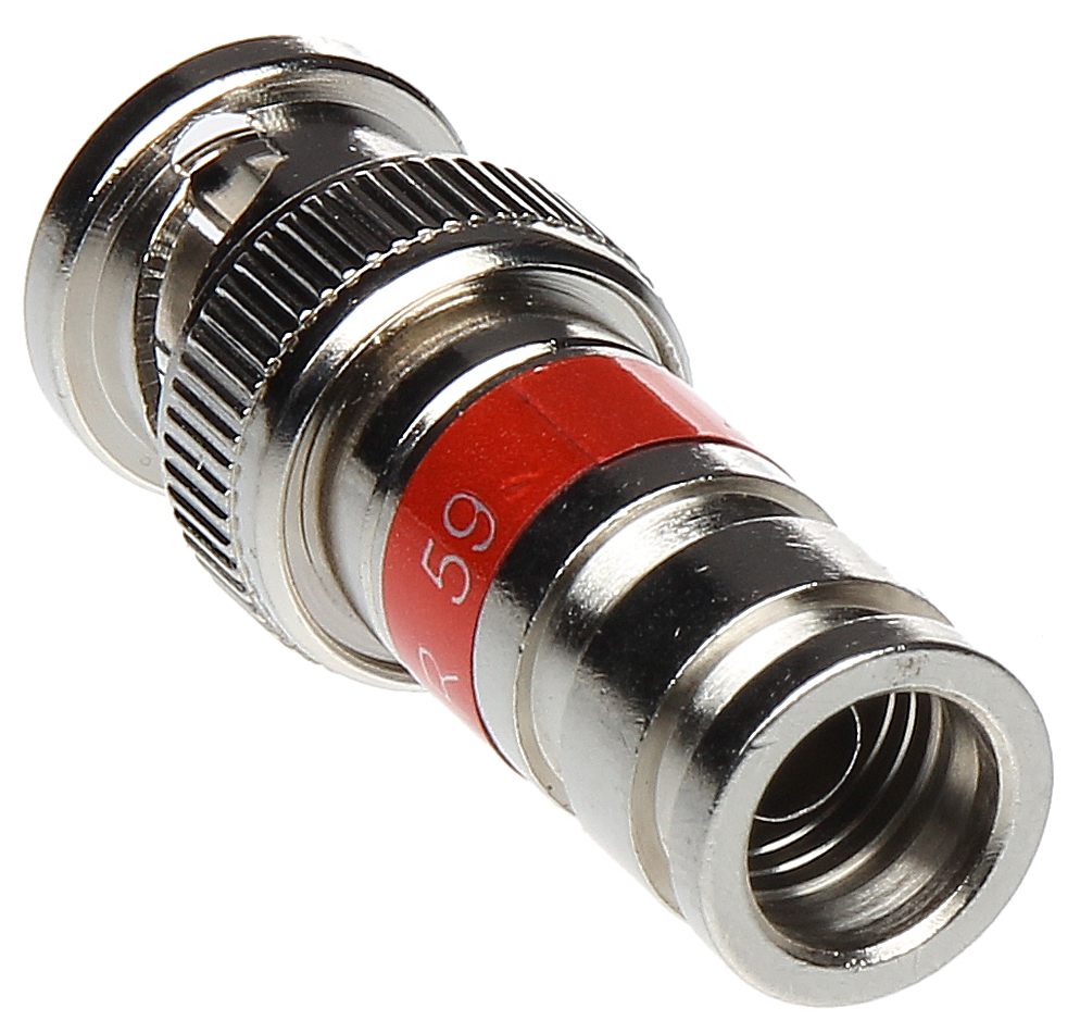 WTYK KOMPRESYJNY BNC-W/ZAC-RG59/MSR Złącza wtyk BNC