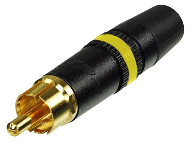 

Złocony Wtyk Rca Cinch Rean Neutrik NYS373 1-SZT