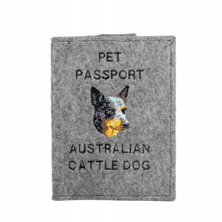 Australian Cattle Dog Výšivka obal na pas