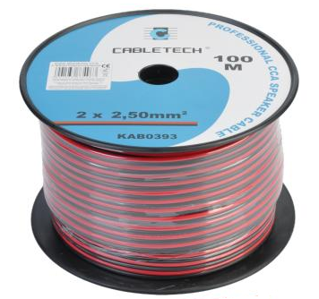 

Przewód kabel głośnikowy 2x 2,5mm Na METRY(1448)