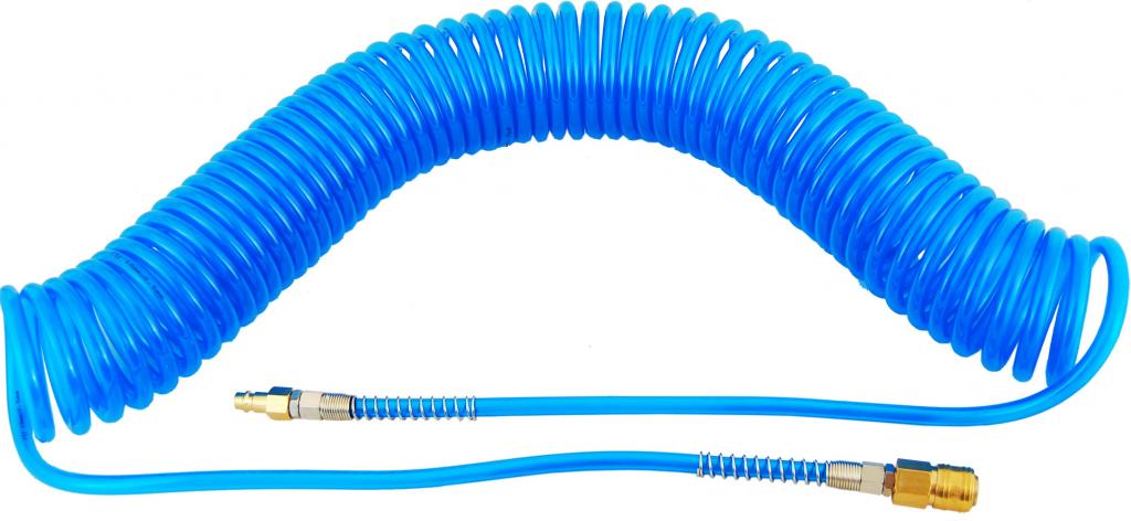Spirálový kabel Pneumatická hadice Pu 10 x 6,5 mm 15 m