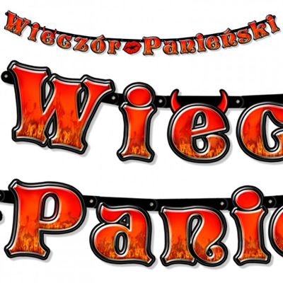 

Baner girlanda na Wieczór Panieński party 235 cm