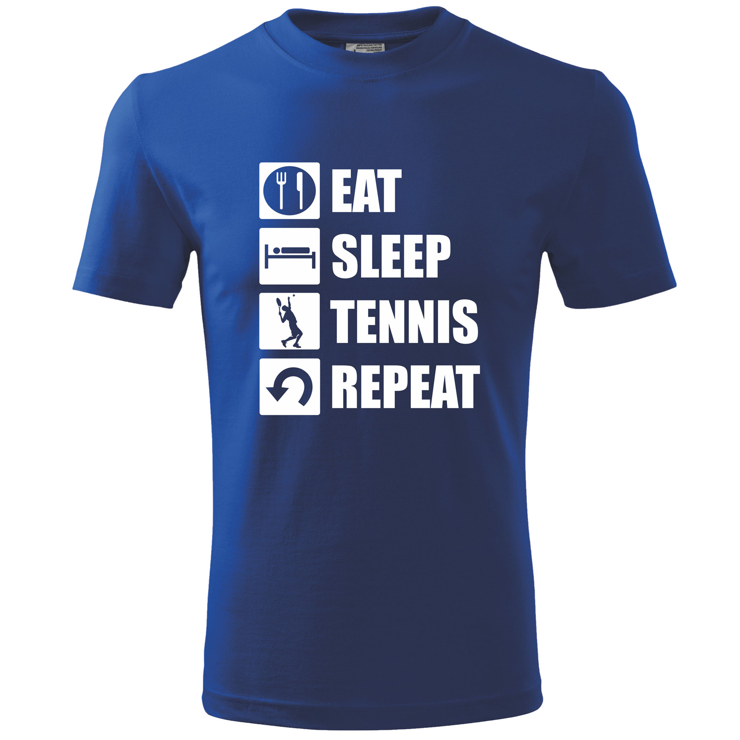 

T-shirt Koszulka nadruk Eat Sleep Tennis Repeat M