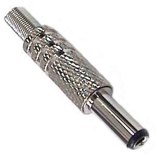 

Złącze wtyk DC 2,1 / 5,5 mm Metal Fv (1907)