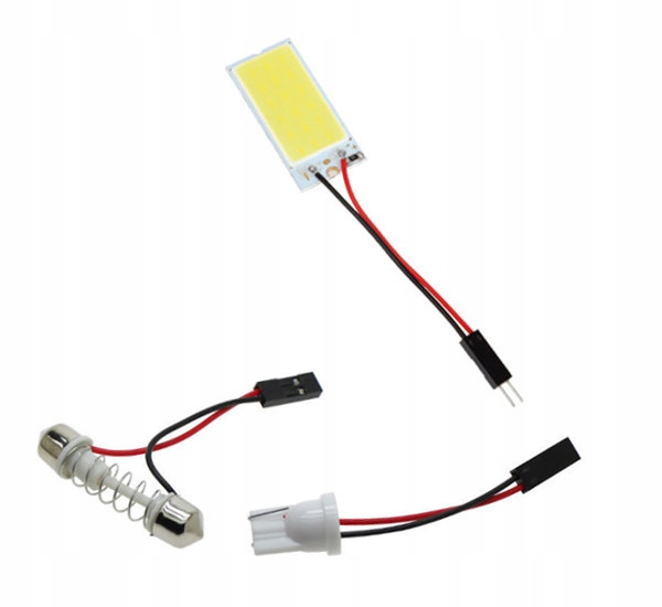 

Panel Led Cob 6x3 18chip adaptery W5W C5W T10 C10W