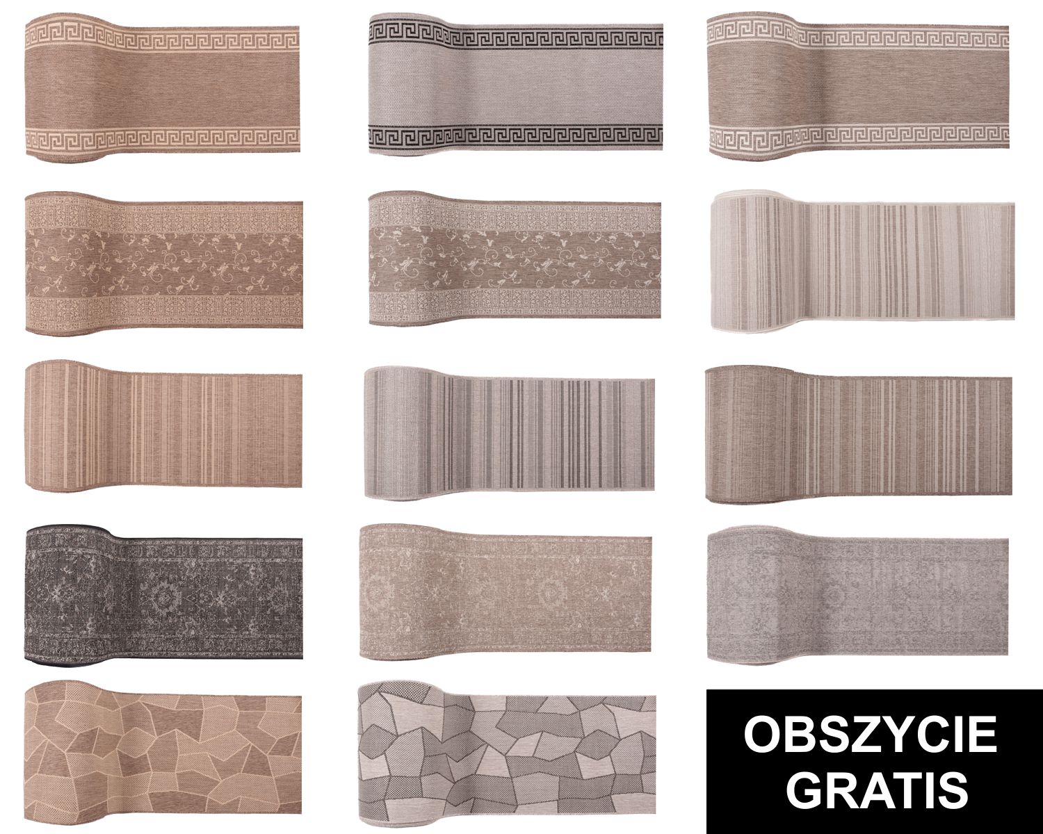 CHODNIK SZNURKOWY SIZAL 60cm PŁASKO TKANY Gratis Marka Dywany Chemex