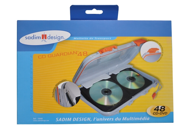 Портативный жесткий чехол для 48 x CD/DVD CD Guardian